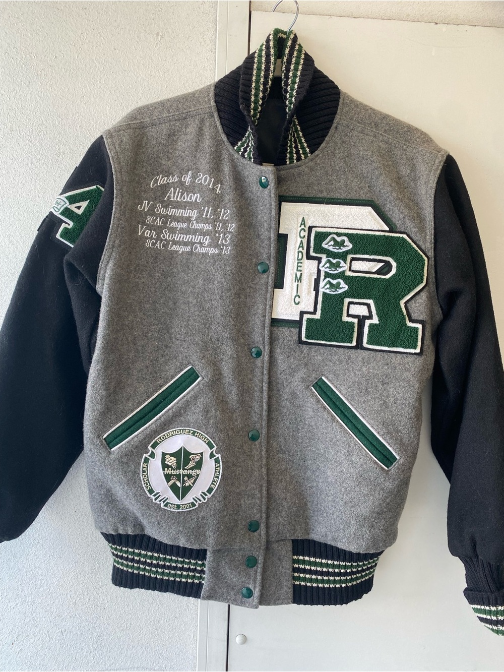 Personalized Varsity swim jacket